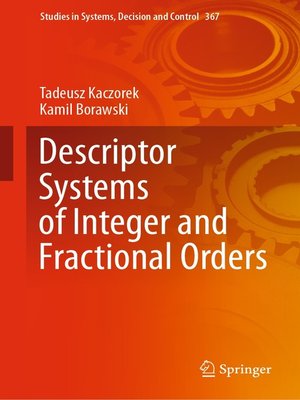 cover image of Descriptor Systems of Integer and Fractional Orders